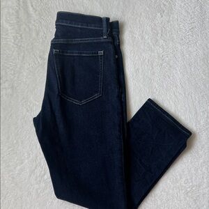 Banana Republic Dark Indigo High-Rise Straight Jeans